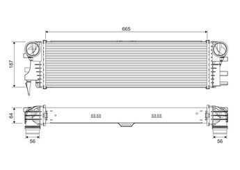 Turbo Radyatörü  VALEO 818311  4475010301 4475011301 A4475010301 A4475011301