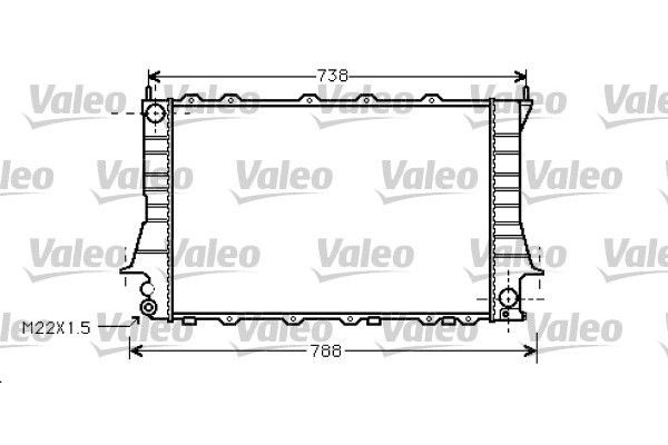 Su Radyatörü  Audi A6 Sedan (C4)(06.1994->)  VALEO 734751