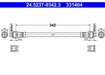 Fren Hortumu Arka Sağ veya Sol ATE 24.5237-0342.3  A1684280235 1684280235 168 428 02 35 A 168 428 02 35