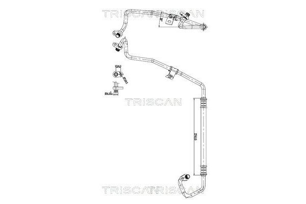 Klima Hortumu  PSA ORJINAL 9822433480