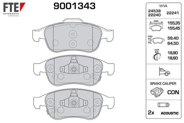 Fren Disk Balata Ön FTE 9001343