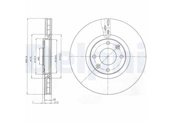 Fren Disk Ayna Ön Sağ ve Sol DELPHI BG4166  1611841780 1618864980 424964 4249.64 424980 4249.80 424981 4249.81 424986 4249.86 4249J8 4249.J8 9801876680 42 49 64