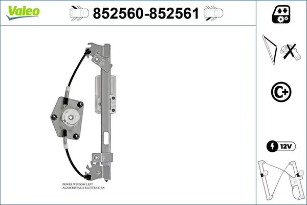 Cam Krikosu Arka Sol VALEO 852560