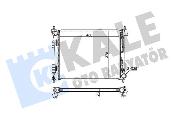 Su Radyatörü  BMW 1 Serisi 5 Kapı (F20)(2011->)  KALE 354280