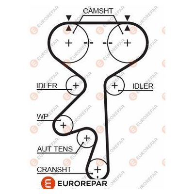 Triger Kayışı  Daewoo Evanda (2003->)  EUROREPAR 1633131180