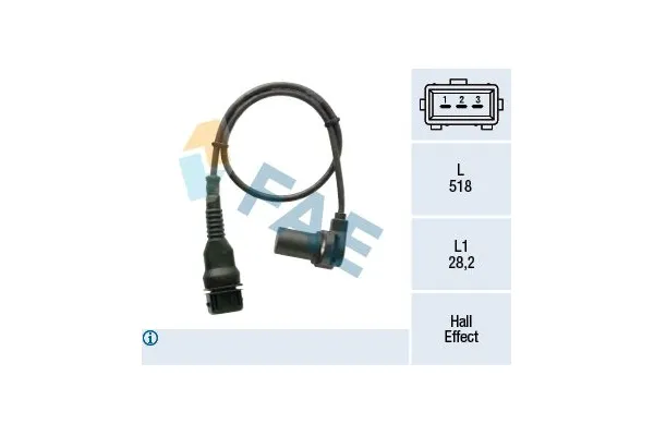 Eksantrik Devir Sensörü  BMW 3 Serisi Sedan (E46)(1998->)  OPTIMAL 08-S004