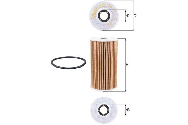 Yağ Filtresi  Land Rover Range Rover (01.2013->)  MAHLE OX 1138D