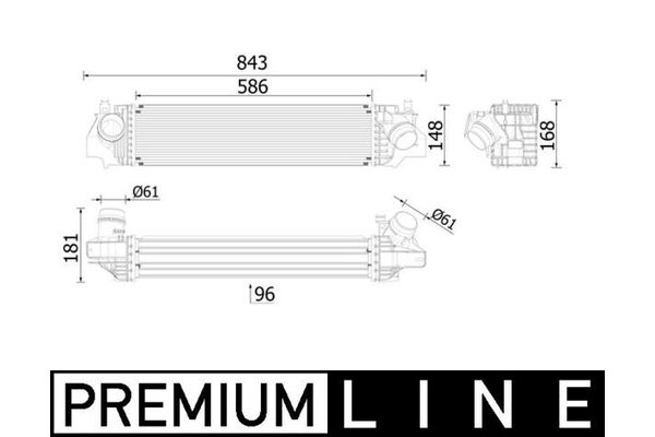 Turbo Radyatörü  MINI Clubman (F54)(2015->)  MAHLE CI 617 000P