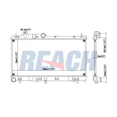Su Radyatörü  Subaru Legacy Combi (SW)/ Outback (B14)(2009->)  KRAFTVOLL 08040099