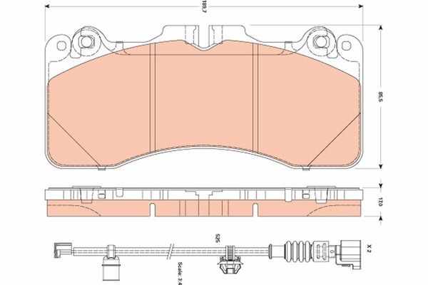 Fren Disk Balata Ön FTE 9001472
