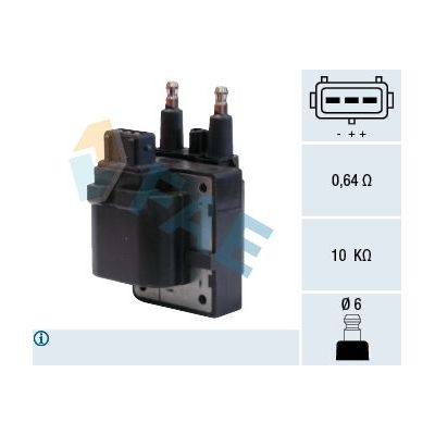 Ateşleme Bobini  Renault Safrane (B54)(09.1996->)  TKN RNBB005