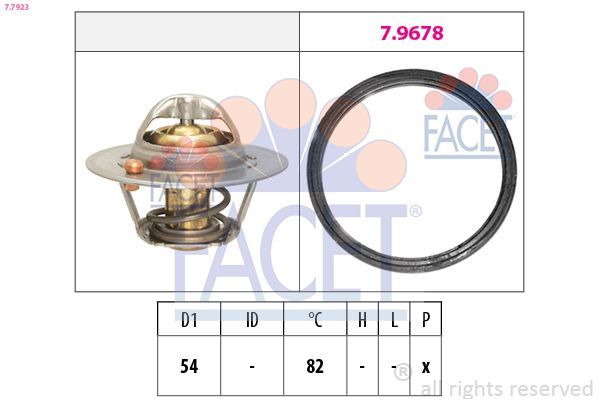 Termostat 82 °C  Kia Cerato Coupe (TD)(2011->)  VALEO 821713