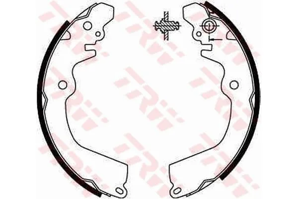 Fren Pabuçlu Balata Arka Mitsubishi Galant 4/5 Kapı (E50)(1993->)  TRW GS8666