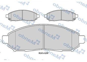 Fren Disk Balata Ön MANDO MBF015746  41060EA025 41060-EA025 41060EB326 41060-EB326 41060ZP00B 41060-ZP00B 41060ZP025 41060-ZP025 AY040NS130 AY040-NS130 D1060EB71A D1060-EB71A D1060ZP00C D1060-ZP00C DA060EB326 DA060-EB326