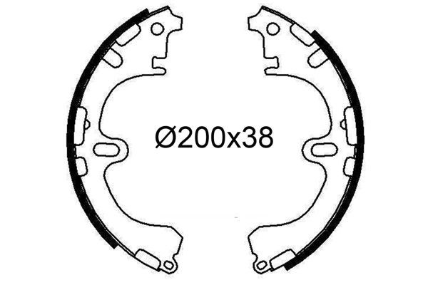 Fren Pabuçlu Balata Arka VALEO 564249