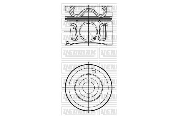 Piston (84.00MM-0.50)   KING PISTON 18-6592223