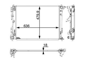 Su Radyatörü  MAHLE CR 1971 000P  1300161 25310D7600