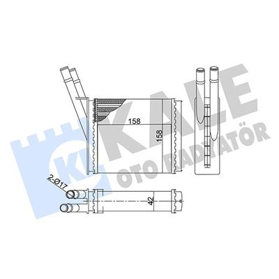 Kalorifer Radyatörü  Opel Campo (1992->)  KALE 358565