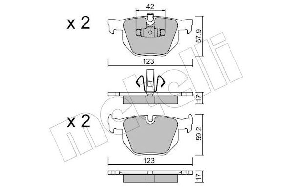 Fren Disk Balata Arka BMW M3 Serisi Coupe (E92)(2007->)  LEO L10-1442