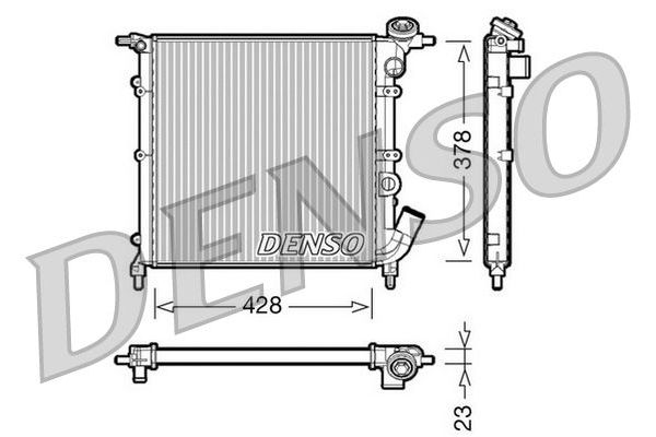 Su Radyatörü  DENSO DRM23012