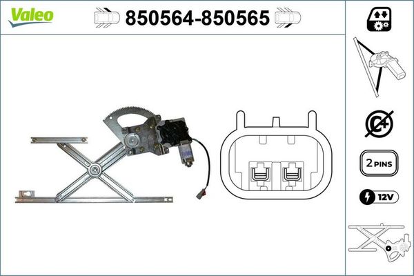 Cam Krikosu Ön Sol MG Rover Rover 600 (RH)(1993->)  VALEO 850564
