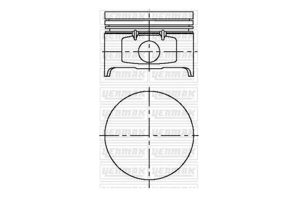 Piston (79.50MM-STD) (0.20MM KISA)  ISS 8771856STD100G