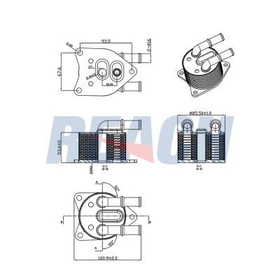 Motor Yağ Soğutucu  Citroen Grand C4 Picasso/Spacetourer (08.2013->)  VEKA 45-3211