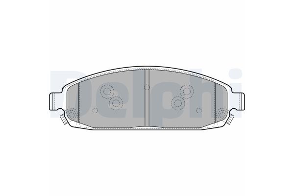 Fren Disk Balata Ön Jeep Commander (XH/XK)(2006->)  DELPHI LP1931