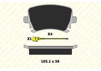 Fren Disk Balata Arka KALE BALATA 23914 172 24  