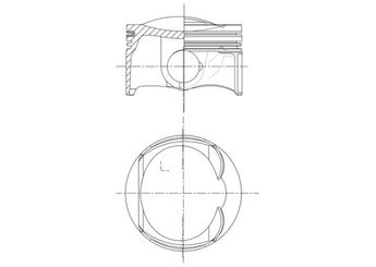 Piston (0.50)  MAHLE 028 PI 00132 012  06H107065DL