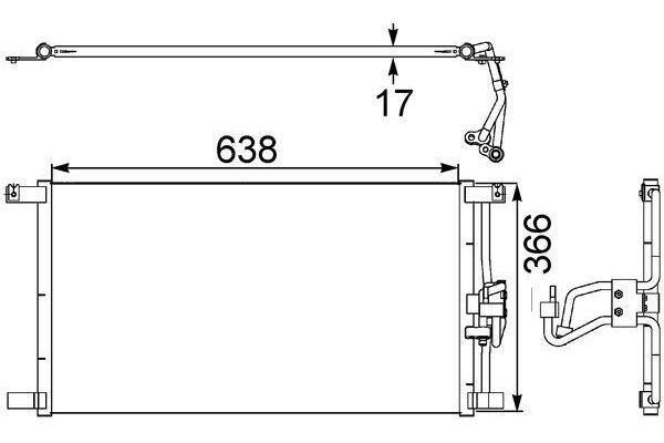 Klima Radyatörü  Jaguar XK (XK8/XKR) Coupe (X100)(10.1996->)  MAHLE AC 246 000S