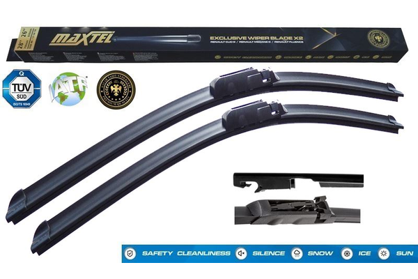 Silecek Süpürgesi Ön Muz Tip 550/550 mm - 22/22 inç MAXTEL 12131477