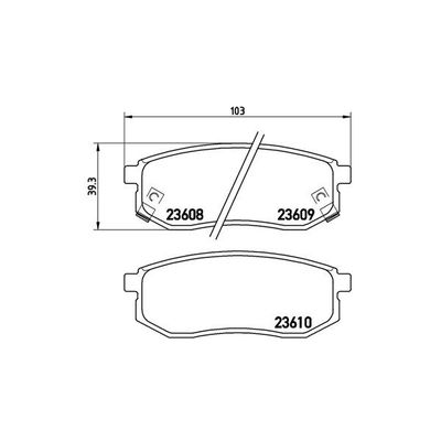 Fren Disk Balata Arka Ssangyong Korando (12.2010->)  MAGNETI MARELLI 363700430030