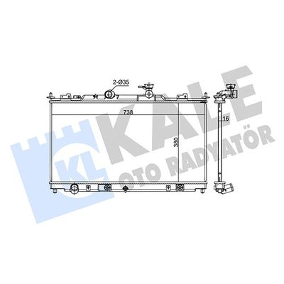 Su Radyatörü  Renault Trafic P.Van (04.2001->)  KALE 351255