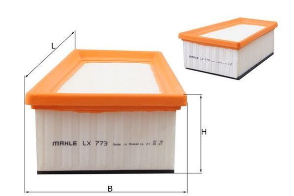Hava Filtresi  Nissan Almera (G15RA)(12.2012->)  MAHLE LX 773