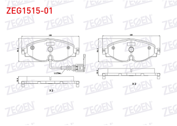 Fren Disk Balata Ön ZEGEN ZEG1515-01   2K5698151 2K5698151A 5Q0698151 2K5698151B 2K5 698 151 B 2K5 698 151 A 2K5 698 151 2Q0698151F 2Q0 698 151 F 5Q0698151M 5Q0 698 151 M 2K5698151C 2K5 698 151 C 2Q0698151K 2Q0 698 151 K 2Q0698151S 2Q0 698 151 S