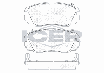 Fren Disk Balata Ön MAGNETI MARELLI 323700012700  1605236 13237750 1605624