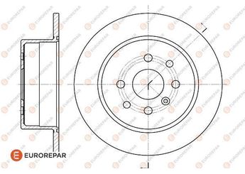 Fren Disk Ayna Arka Sağ ve Sol EUROREPAR 1618888880  569118 569209 90512909 569117 0569117 93182288 93182598