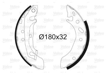 Fren Pabuçlu Balata Arka VALEO 562085  1473043 5027751 6500943 92AX2200AB 92AX-2200-AB