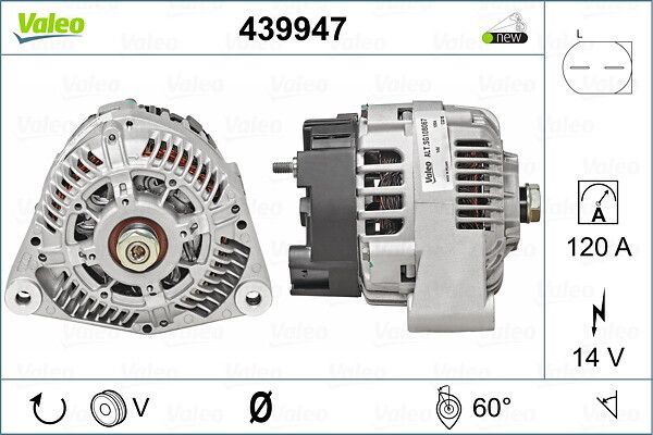 Alternatör  VALEO 439947