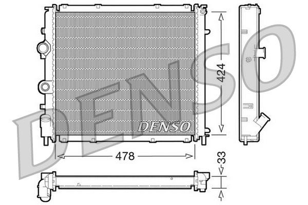 Su Radyatörü  DENSO DRM23030