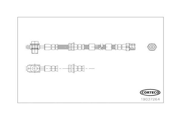 Fren Hortumu Ön Sağ Volkswagen T-Roc Cabriolet (AC8)(12.2021->)  OPTIMUM 5Q0611701C