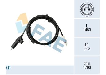 Abs Sensörü Arka Sağ veya Sol MOTORTEC TRN0116  4545A1 46809774 4545 A1 4545.A1