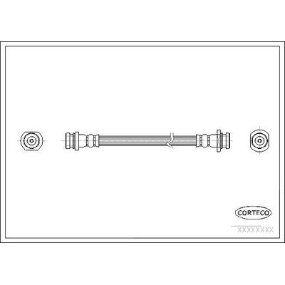 Fren Hortumu Arka Sol Opel Agila B (2008->)  CAVO C900 970A