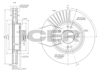 Fren Disk Ayna Ön Sağ ve Sol VALEO 497007  517123K150 517123K160 517122Y000 51712-2Y000 51712-3K150 51712-3K160 51712A0000 517120Z000 51712-0Z000