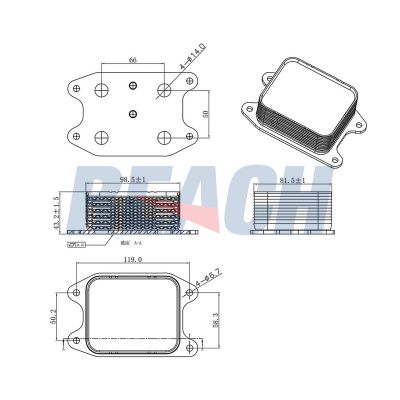 Motor Yağ Soğutucu  Audi A1 Sportback (8XA)(11.2011->)  BROM VW5027