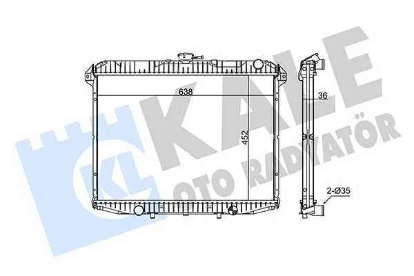 Su Radyatörü  Nissan Terrano II (R20)(02.1993->)  VEKA 16-4347B