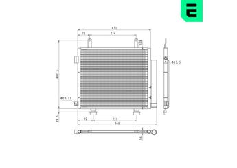 Klima Radyatörü  ERA 667463  9531068K00 276504A00D 276504A00H 95310M68K00 95310M68K10 95310M68K10000