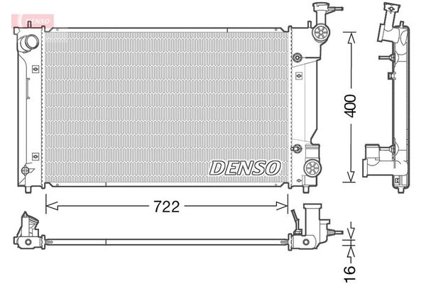 Su Radyatörü  DENSO DRM50098