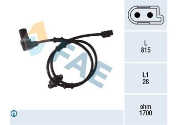 Abs Sensörü Arka Sağ FAE 78075  A2105400717 2105400717 210 540 07 17 2105401017 210 540 10 17 A 210 540 07 17 A2105401017 A 210 540 10 17 ALS375 ALS-375